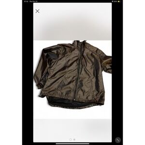 NWT Three Hearts Womens XL Brown sparkle Full‎ Zip Lightweight Jacket Coat